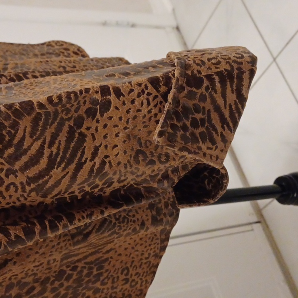 Animal Print Genuine Leather Jacket - Size 3X - Picture 5 of 12